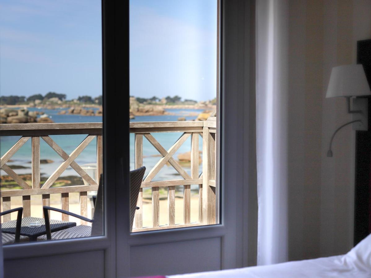 Logis Hotel Saint Guirec Et De La Plage Perros-Guirec Exterior photo
