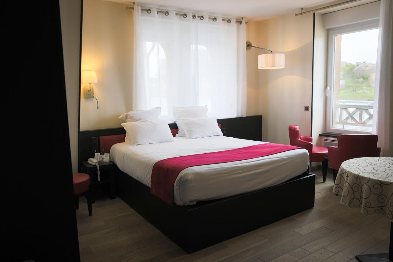 Logis Hotel Saint Guirec Et De La Plage Perros-Guirec Exterior photo