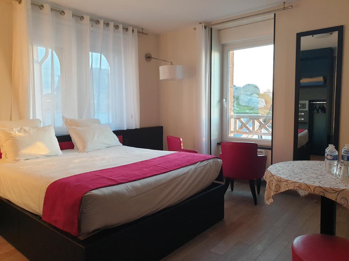 Logis Hotel Saint Guirec Et De La Plage Perros-Guirec Exterior photo